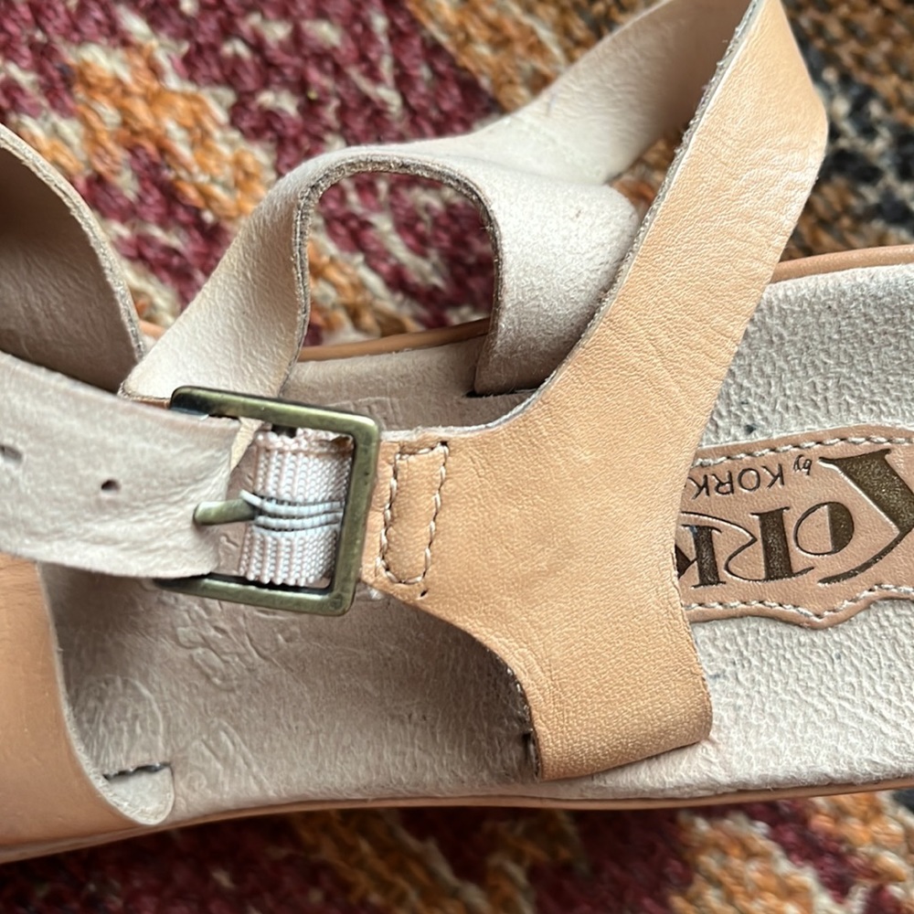 Korks platform wedge sandals - Picture 4 of 5
